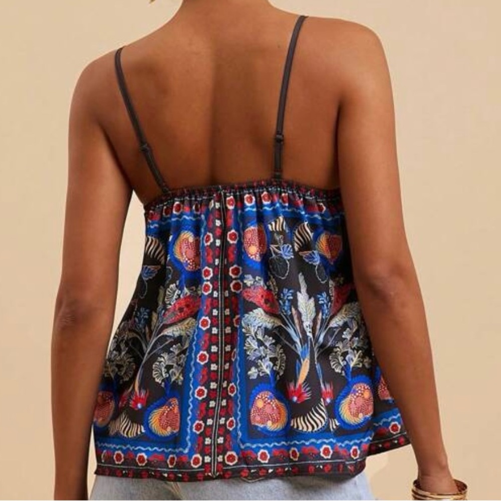 ⭐️Floral Print Spaghetti Strap Top - Picture 2 of 3